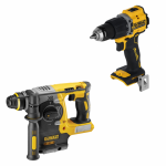DCD799N DeWALT 18V suktuvas-smūginis gręžtuvas + DCH273N DeWALT 18V SDS-Plus perforatorius