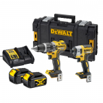 DCK268M2 DeWALT 18V suktuvų rinkinys (2x4.0 Ah) + DOVANA!