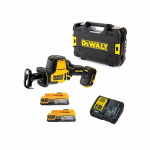 DCS369E2T DeWALT 18V tiesinis pjūklas (2x1.7 Ah)
