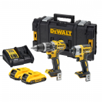 DCK268D2 DeWALT 18V suktuvų rinkinys (2x2.0 Ah) + DOVANA!
