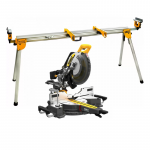 DCS781N DeWALT FLEXVOLT 54V skersinio pjovimo staklės 305 mm + DE7023 stovas