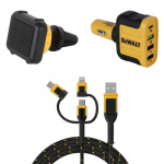 DXMA141-9009-DWG DeWALT auto įkroviklis + DXMA204-0435-DWG DeWALT magnetinis laikiklis + DXMA131-1356-DWG DeWALT kabelis