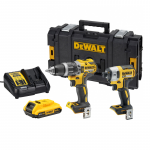 DCK268D1 DeWALT 18V suktuvų rinkinys (1x2.0 Ah) + DOVANA!