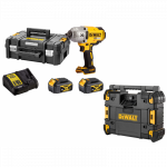 DCF899M2 + DWST1-81079 DeWALT 18V smūginis veržliasukis + DWST1-81079 DeWALT TSTAK radijo imtuvas (2x4.0 Ah)