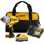 DCF899W1C DeWALT 18V smūginis veržliasukis 1/2" ir mink&scaron;tas krep&scaron;ys (1x8.0 Ah)