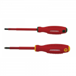 Izoliuotas atsuktuvas 1000 V, 3,0 x 80 mm, VDE/GS (DV14S380, JONNESWAY)