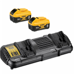 DCB132W2 DeWALT 18V baterijų ir dvigubo kroviklio rinkinys (2x8.0 Ah)
