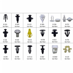 ⬡ Automobilio apdailos plastikinių laikiklių rinkinys (418vnt) (HE24)