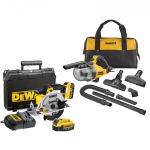 DCV501LN DeWALT 18V rankinis siurblys + DCS391M2 DeWALT 18V diskinis pjūklas (2x4.0 Ah)