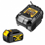 DCB1102M1 DeWALT 18V akumuliatorių ir kroviklio rinkinys (1x4.0 Ah)