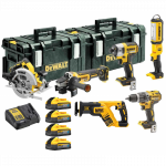 DCK623H4 DeWALT 6 įrankių rinkinys (4x5.0 Ah)