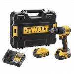 DCD799P2T DEWALT 18 V smūginis gręžtuvas su 2 x 5 Ah baterijomis