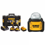 DCK266P3 DeWALT 18V rinkinys DCF887 smūginis suktuvas + DCD796 suktuvas-gręžtuvas + DCL074 18V &scaron;viestuvas