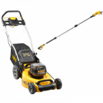DCMW564P2 DeWALT 2x18V akumuliatorinė žoliapjovė (2x5.0 Ah) + DCMPP569N 18V teleskopinis sekatorius
