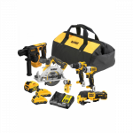 DCK611P1D2 DeWALT įrankių rinkinys (1x5.0 Ah) (2x2.0 Ah)