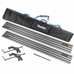 DWS5022 DeWALT 1,5 m kreipančioji liniuotė (2 vnt.) + DE6292 jungtis + DWS5026 spaustuvai + dėklas