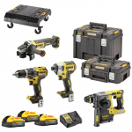DCK422H3T DeWALT 18V combo rinkinys, (3x5.0 Ah) + DOVANA!