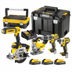 DCK551H3T DeWALT 18V įrankių rinkinys (3x5.0 Ah)