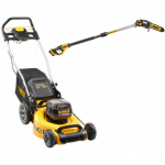 DCMW564P2 DeWALT 2x18V akumuliatorinė žoliapjovė (2x5.0 Ah) + DCMPS567N 18V auk&scaron;tapjovė, 3 metrai
