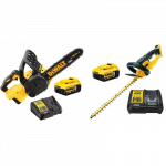DCM563P1 DeWALT gyvatvorių žirklės + DCM565P1 grandininis pjūklas