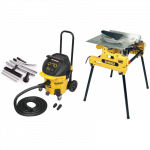 DW743N DeWALT 250 mm kombinuotasis pjūklas + DWV902MKIT siurblys