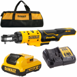 DCF504D1 DeWALT 12V akumuliatorinė terk&scaron;lė 1/4" (1x2.0 Ah)