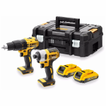 DCK2060D2T DeWALT 18V suktuvas gręžtuvas + 18V smūginis suktuvas (2x2.0 Ah)