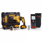 DCF620P2K DeWALT 18V 5.0 Ah gipskartonio gręžtuvas + Leica Disto D2 Bluetooth lazerinis atstumų matuoklis