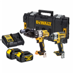 DCK276M2 DeWALT 18V suktuvų rinkinys (2x4.0 Ah) + DOVANA!