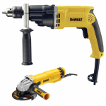 D21805 DeWALT 770 W smūginis gręžtuvas + DWE4207 1000W 125mm kampinis &scaron;lifuoklis