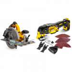 DCS572N DeWALT 18V diskinis pjūklas + DCS356N 18V daugiafunkcinis įrankis
