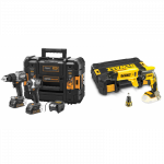 DCK200ME2GT DeWALT McLaren Edition 18V smūginis suktuvas + suktuvas-gręžtuvas (2x1.7 Ah) + DCF620NK juostinis suktuvas