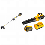 DeWALT DCMBA572X1 54V FLEXVOLT pūstuvas + DCM571N FLEXVOLT 54V žoliapjovė - trimeris