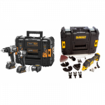DCK200ME2GT DeWALT McLaren Edition 18V smūginis suktuvas + suktuvas-gręžtuvas (2x1.7 Ah) + DCS356NT daugiafunkcinis įrankis