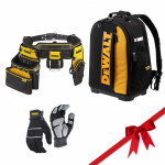 DeWALT pir&scaron;tinių, įrankių kuprinės ir prijuostės rinkinys