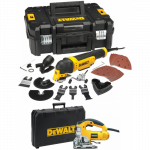 DWE315KT DeWALT daugiafunkcinis įrankis + DW331K 701W siaurapjūklis