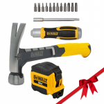 DeWALT atsuktuvo, ruletės ir plaktuko rinkinys