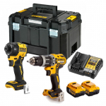 DCK2206P2T DeWALT suktuvo &ndash; smūginio gręžtuvo ir hidraulinio smūginio suktuvo rinkinys (2x5.0 Ah)