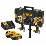 DCK286P2 DeWALT 18V suktuvų rinkinys (2x5.0 Ah) + DOVANA!