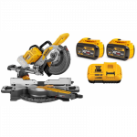 DCS727Y2 DeWALT FLEXVOLT 54V skersinio pjovimo staklės (2x12.0 Ah)