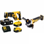 DCS367P2 DeWALT 18V tiesinis pjūklas + DCG405N 18V kampinis &scaron;lifuoklis
