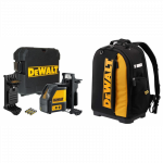 DeWALT DW088K 2 krypčių savaime susireguliuojantis lazeris + DWST81690-1 įrankių kuprinė