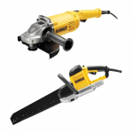 DWE399 DeWALT 430 mm tu&scaron;čiavidurių plytų pjūklas + DWE490 230 mm 2000 W kampinis &scaron;lifuoklis