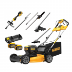 DCMAS5713N-SET DeWALT 54V daugiafunkcinis įrankis sodui su priedais + DCMWSP564X2 savaeigė žoliapjovė