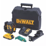 DCLE34021D1 DeWALT 18V kryžminis lazerinis nivelyras (1x2.0 Ah)