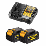 DCB1104P2G DeWALT 18V akumuliatorių ir kroviklio rinkinys (2x5.0 Ah)