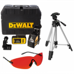DW088KD DeWALT 2 krypčių savaime susireguliuojantis lazeris su detektorium ir akiniais + 1-77-201 Stanley stovas