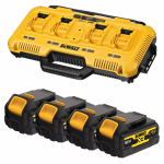 DCB104P4G DeWALT 18V akumuliatorių ir kroviklio rinkinys (4x5.0 Ah)