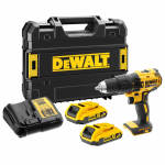 DCD778D2T DeWALT 18V akumuliatorinis smūginis gręžtuvas-suktuvas (2x2.0 Ah)