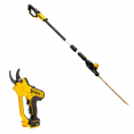 DCMPP568N DeWALT 18V akumuliatorinis sekatorius + DCMPH566N 18V XR 550 mm gyvatvorių žirklės